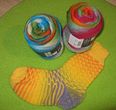 Bunte Socke